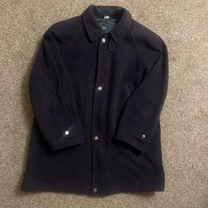 Vintage Navy Blue Burberry Coat